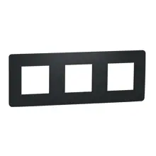 Schneider N.UNICA.Studio ram.kryci trojnásobný ; antracit