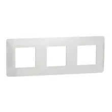 Schneider N.UNICA.Studio ram.kryci trojnásobný ; bílá