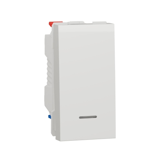 Schneider Nová UNICA strojek 1modul spínač střídavý c.6Ss; bílá s nul.svorkou