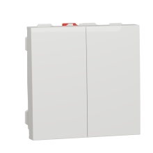 Schneider Nová UNICA strojek 2modul spínač sériový c.5; bílá