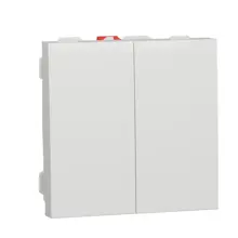 Schneider Nová UNICA strojek 2modul spínač sériový c.5; bílá