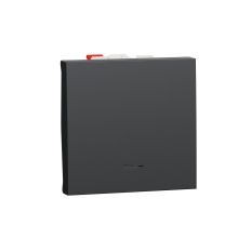 Schneider Nová UNICA strojek 2modul spínač střídavý c.6Ss; antracit s nul.svork.