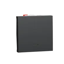 Schneider Nová UNICA strojek 2modul spínač střídavý c.6Ss; antracit s nul.svork.