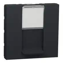 Schneider Nová UNICA strojek 2modul zásuvka datová 1xRJ45 kat.6 UTP; antracit