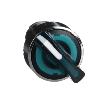 Schneider ovládací hlavice otočná prosvětl. zB4BK1233 2pev.polohy zelená