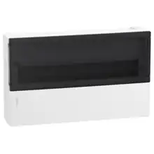 Schneider rozvodnice na omítku Mini.Pragma 18mod. IP40 kouř.dvířka bílá N/PE