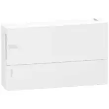 Schneider rozvodnice na omítku Mini.Pragma 18mod. IP40 plná dvířka bílá N/PE