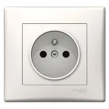 Schneider SEDNA komplet jednonásobný zásuv.síťová 2P+PE CREAM