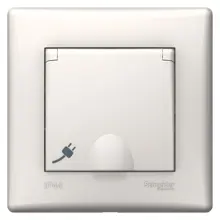 Schneider SEDNA komplet jednonásobný zásuv.síťová 2P+PE CREAM IP44