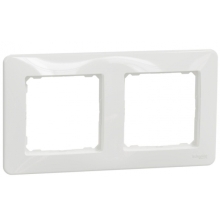 Schneider SEDNA krycí rámeček dvojnásobný bílá