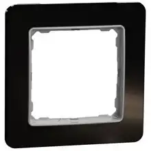Schneider SEDNA krycí rámeček jednonásobný tmavé sklo