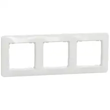 Schneider SEDNA krycí rámeček trojnásobný bílá