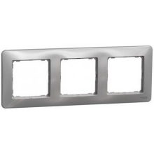 Schneider SEDNA krycí rámeček trojnásobný tmavé sklo