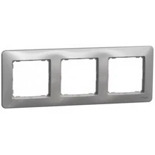 Schneider SEDNA krycí rámeček trojnásobný tmavé sklo