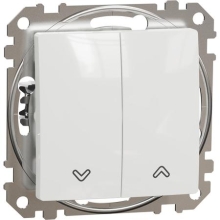 Schneider SEDNA ovládač tlačítkový žaluzijní 1/0+1/0 bílá