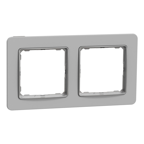 Schneider SEDNA rám.krycí dvojnásobný šedý kámen