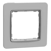 Schneider SEDNA rám.krycí jednonásobný šedý kámen