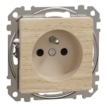 Schneider SEDNA zásuv.síťová 2P+PE 16A bezšroub.det.clonky bříza