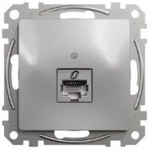 Schneider SEDNA zásuvka datová dvojitá 1xRJ45 5e UTP aluminium