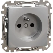 Schneider SEDNA zásuvka síťová 2P+PE 16A bezšroubová det.clonky aluminium