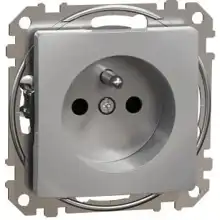 Schneider SEDNA zásuvka síťová 2P+PE 16A bezšroubová det.clonky antracit