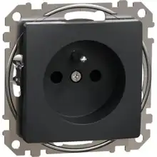 Schneider SEDNA zásuvka síťová 2P+PE 16A bezšroubová dět.clonky antracit