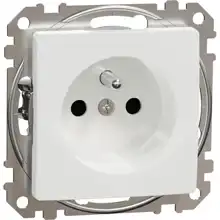 Schneider SEDNA zásuvka síťová 2P+PE 16A bezšroubová dět.clonky bílá