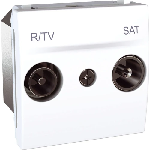 Schneider UNICA strojek 2modul zásuv.anténní TV/R-SAT POLAR ;koncová