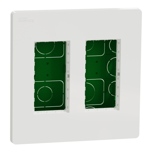 Schneider Unica System+ centrální jednotka 2x4 krabice modulů pod.omítku ; bílá