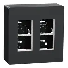 Schneider Unica System+ centrální jednotka 2x4 moduly na.omítku ; antracit