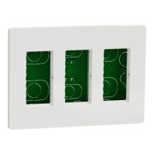 Schneider Unica System+ centrální jednotka 3x4 krabice modulů pod.omítku ; bílá