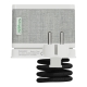 Schneider Unica System+ stolní box S se zásuvkou 250V/16A + USB A 3.1A; bílá