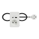 Schneider Unica System+ stolní box S se zásuvkou 250V/16A + USB A 3.1A; bílá