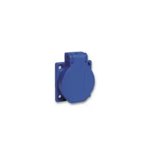 Schneider zásuvka Schuko 50x50 16A 2P+PE 250V IP54 modrá