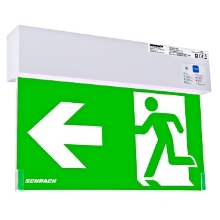 SCHRACK nouzové svítidlo LED K2 1W 1/2/3/8 hod IP44 ;bílá