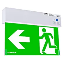 SCHRACK nouzové svítidlo LED K2 1W 1/2/3/8 hod IP44 ;bílá