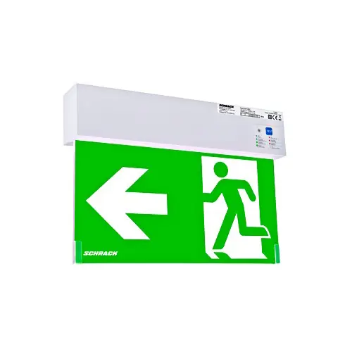SCHRACK nouzové svítidlo LED K2 1W 1/2/3/8 hod IP44 ;bílá