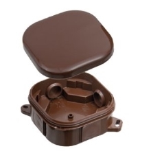 SEZ krabice na omítku A.0018BR 92x92x44mm IP54 ;hnědá