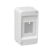 SEZ rozvodnice na omítku S-3DS 3mod. IPXX průhledná dvířka bílá