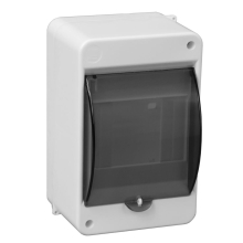 SEZ rozvodnice na omítku S-4DS 4mod. IPXX průhledná dvířka bílá