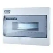 SEZ rozvodnice na omítku STILO STI612-4 4mod. IP30 průhledná dvířka bílá N/PE