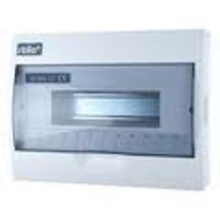 SEZ rozvodnice na omítku STILO STI613-6 6mod. IP30 průhledná dvířka bílá N/PE