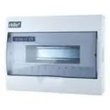 SEZ rozvodnice na omítku STILO STI613-6 6mod. IP30 průhledná dvířka bílá N/PE