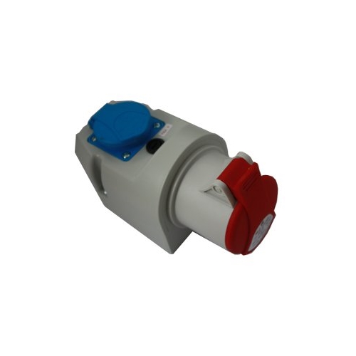 SEZ zásuvka nástěn komb. 32A 4-pól+220V IP44