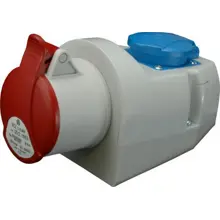 SEZ zásuvka nástěnná kombinovaná 16A 5 Pin+220V IP44