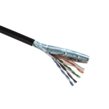 SOLARIX datový kabel FTP SXKD-5E-FTP-PE Cat.5E venk.černý ; 27655192 box.305m