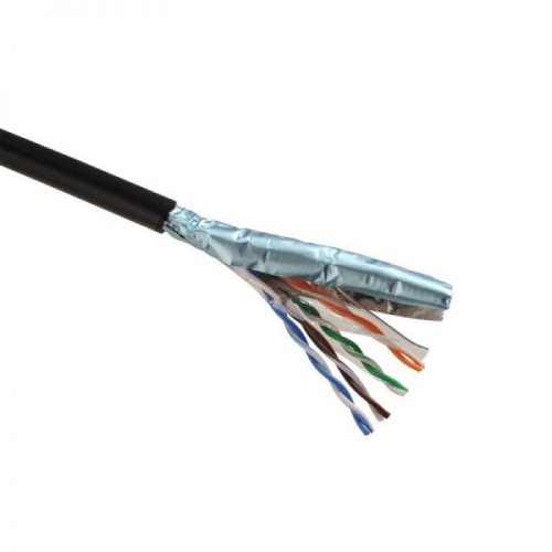 SOLARIX datový kabel FTP SXKD-5E-FTP-PE Cat.5E venk.černý ; 27655192 box.305m