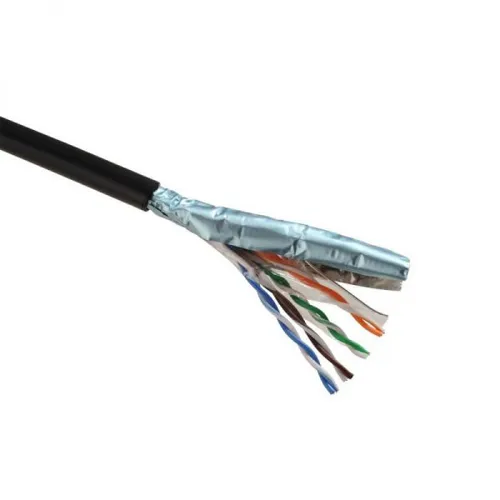SOLARIX datový kabel FTP SXKD-5E-FTP-PE Cat.5E venk.černý ; 27655192 box.305m