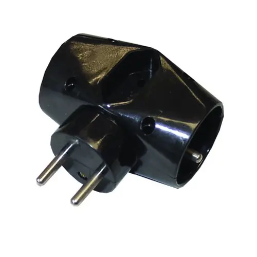SOLIGHT adaptér rozbočovací 2.5A + 2x 10A černá