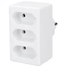 SOLIGHT adaptér rozbočovací 3x x2.5A ploché